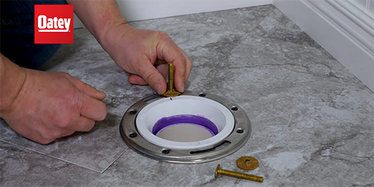 How To Install A Toilet Flange Oatey